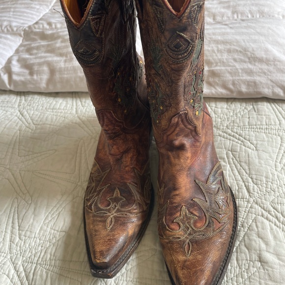 OLD GRINGO-BOOTSTAR Women’s boots 8 B Cactus Flower-Snip Toe Handmade in Mexico - Picture 11 of 13